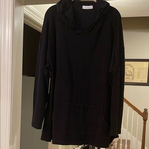 Bryn Walker Black Hooded knit sweatshirt  XL